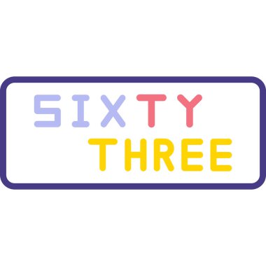 5 4 numara vektör çizimi tasarımı