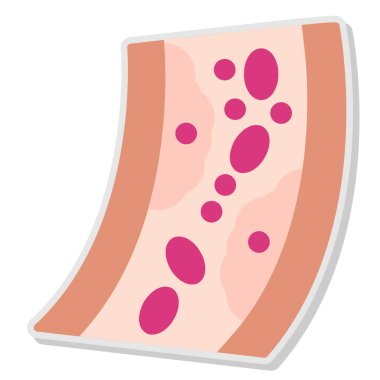 pembe ve mavi renkli ikon. Düz tasarım. izole vektör