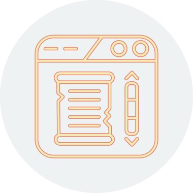 Modern simgenin vektör illüstrasyonu