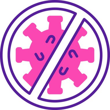 Virüs ikonu vektör illüstrasyonu