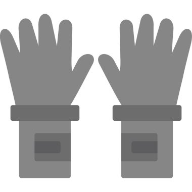 Eldivenler eldivenler düz dizaynlı vektör simgesi