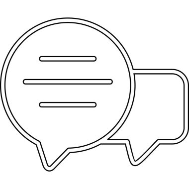 İleti simgesi vektör illüstrasyon tasarımı ile sohbet balonu