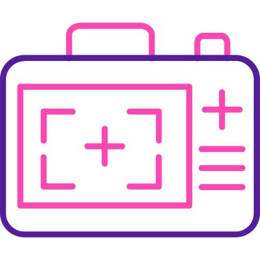 Pil simgesi, basit vektör illüstrasyonu