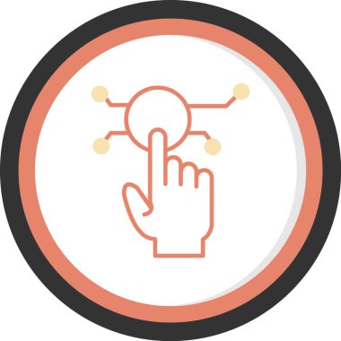 Yuvarlak simge ile el