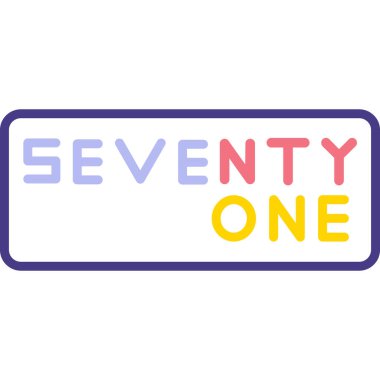 Bir numaralı çıkartma tasarımı. vektör illüstrasyonu