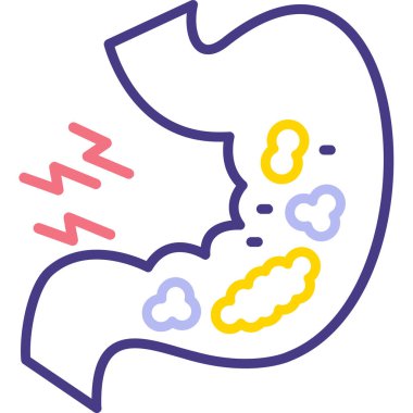 soğuk ve gradyan çizim, illüstrasyon, beyaz arkaplan üzerindeki vektör