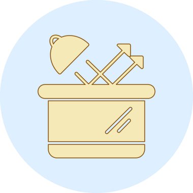 Bir mutfak simgesinin vektör çizimi