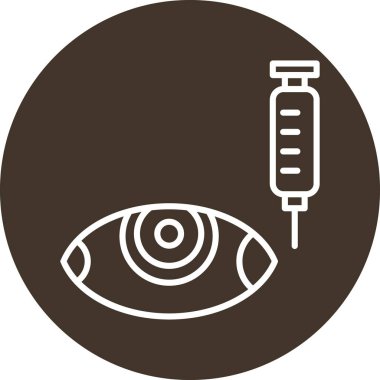 Göz bakım ikonu vektör illüstrasyonu