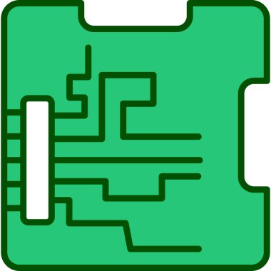 devre kartı vektör simgesi.