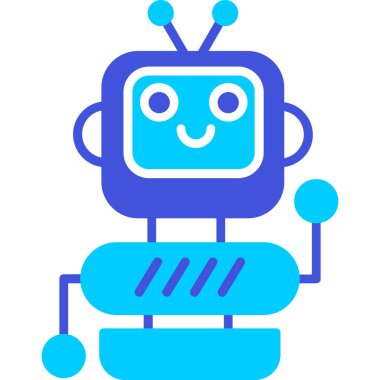 robot ikon vektör illüstrasyonu