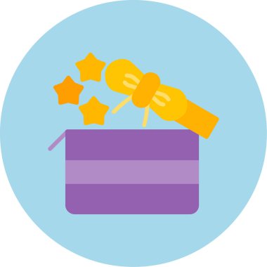 Hediye kutusu. Basit resimleme