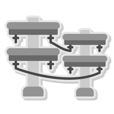Fabrika oluşturma vektör simgesi