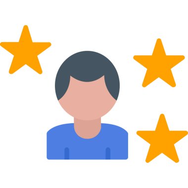 yıldız derecelendirme düz simgesi