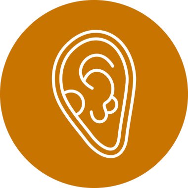 kulak simgesi vektör illüstrasyonu