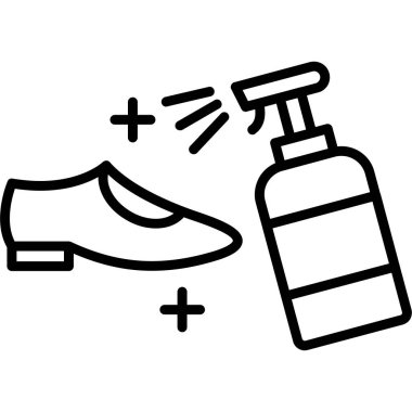 Antibakteriyel sabun ikonu vektör çizgisi çizimi