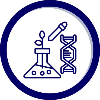 vektör illüstrasyonu, mikroskop modern simge