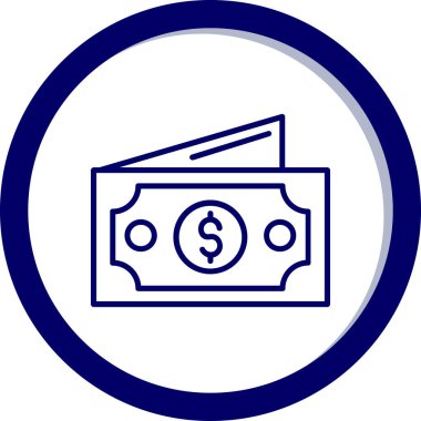Para için. Web simgesi basit illüstrasyon