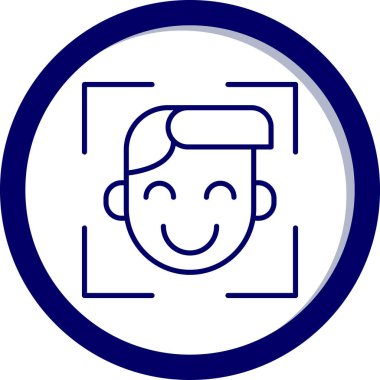 avatar. Web simgesi basit illüstrasyon