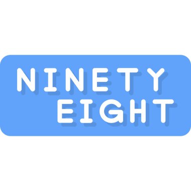 7 numaralı işaret vektör şablonu tasarım çizimi