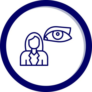 Göz. Web simgesi basit illüstrasyon