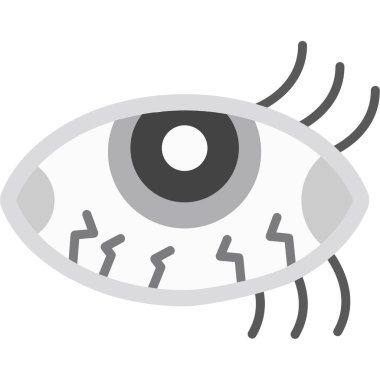 Kirpik ikon vektör illüstrasyon tasarımlı göz