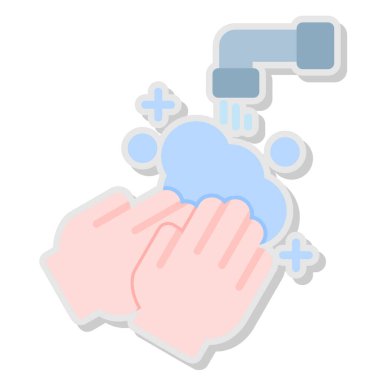 Sabun simgesini tutan eller