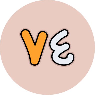 b harfinin vektör çizimi