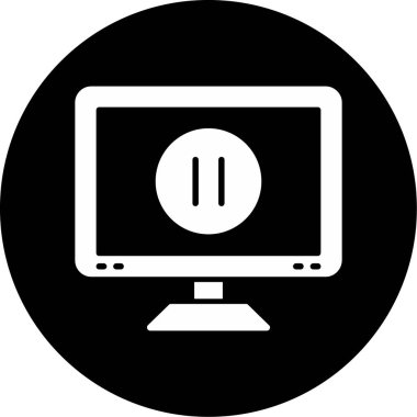 Bilgisayar simgesinin vektör illüstrasyonu