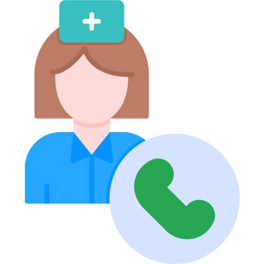 Hastanelerde doktor kadın ikonunu arayın - sağlık kategorisi