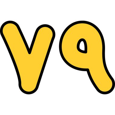 Alfabenin alfabe harfleri. El çizimi vektör çizimi. çizgi film biçimi.