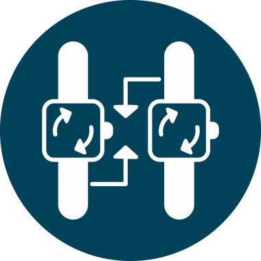 Paylaş. Web simgesi basit bir illüstrasyon. imzala