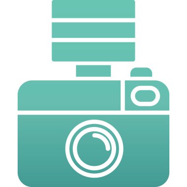 kamera simgesi, basit vektör illüstrasyon tasarımı