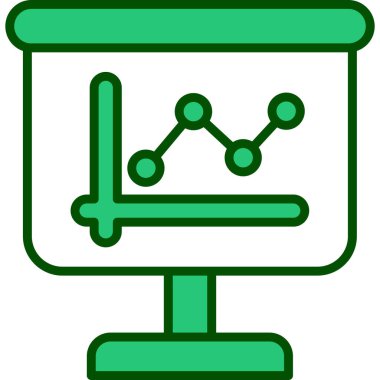 Analizler. Web simgesi basit illüstrasyon