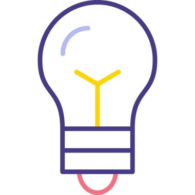 ampul simgesi vektör illüstrasyonu