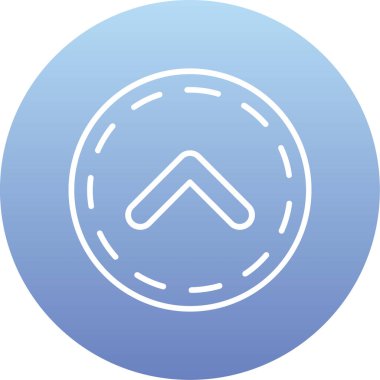 Mavi ve beyaz bir ikonun vektör illüstrasyonu