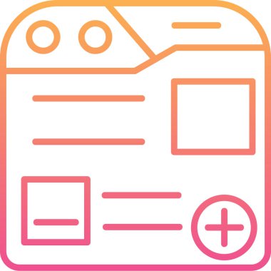 tarayıcı simgesi vektör illüstrasyonu