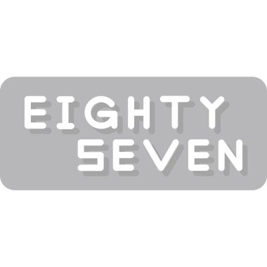 Yetmiş yedi. 77 simgesi. 787 logo işareti