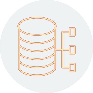 veri depolama vektörü simgesi