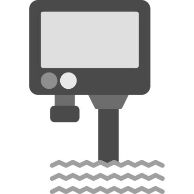 Su pompası ikonu. Ağ için su pompası vektör simgesinin basit bir gösterimi. beyaz arkaplanda izole