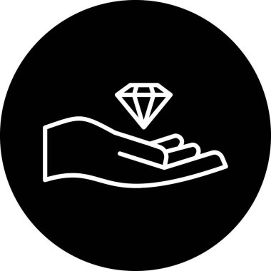 El ele tutuşan kart ikonu. vektör illüstrasyonu