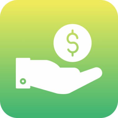 Dolarlık işaret simgesi yumuşak mavi arkaplanda izole edilmiş düz stil