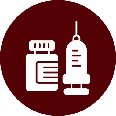 Şırınga. Web simgesi basit illüstrasyon