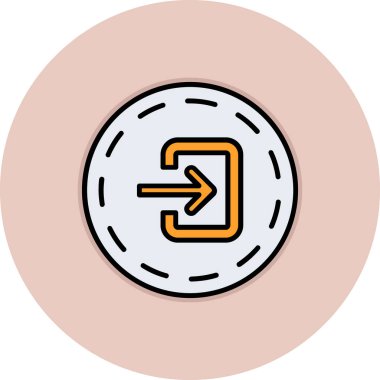 Bir madeni paranın vektör illüstrasyonu