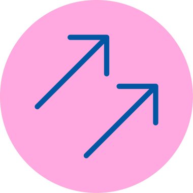 Ok. Web simgesi basit illüstrasyon