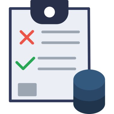 vektör biçiminde veri analizi düz simgesi