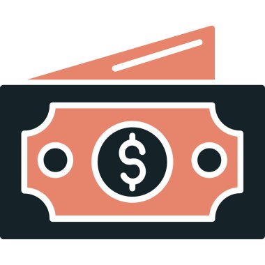 Nakit para ikonu düz stil