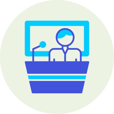 Konferans Toplantısı vektör simgesi