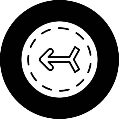 Modern yol simgesinin vektör illüstrasyonu