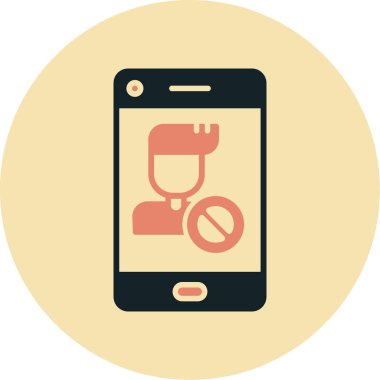 Akıllı telefon. Web simgesi basit illüstrasyon