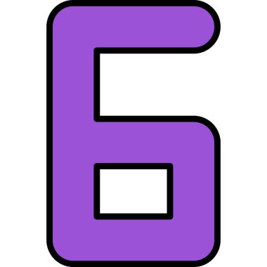 8 numaralı yazı tipi simgesi tasarımı